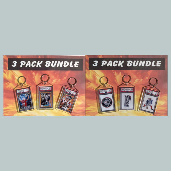 0803B Drake Maye-Kayshon Boutte 3 Pack Bundle Custom Hand Made Keychains